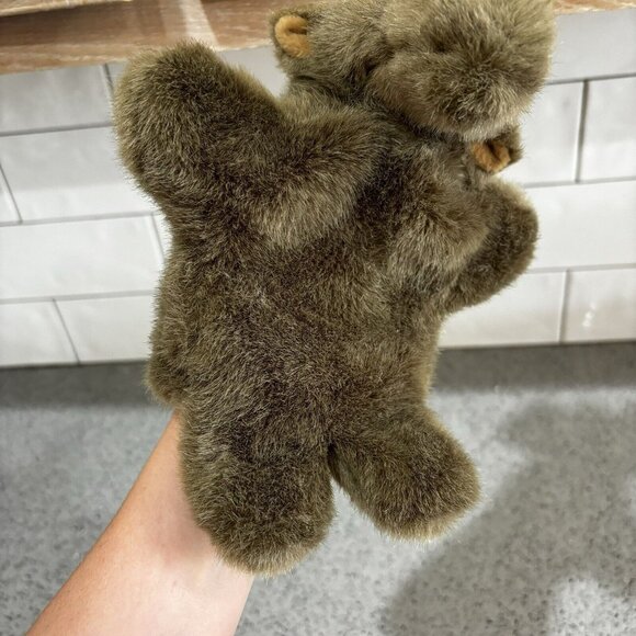 Jaag Plush Hand Puppet Moose Deer W Antlers Pretend Play Preschool Stuffed Toy - Picture 5 of 6